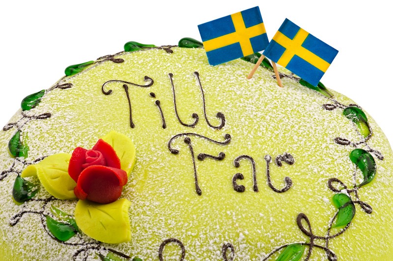 Fars dags tårta närbild