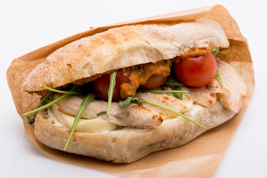 Baguette Italiensk Kyckling Panini