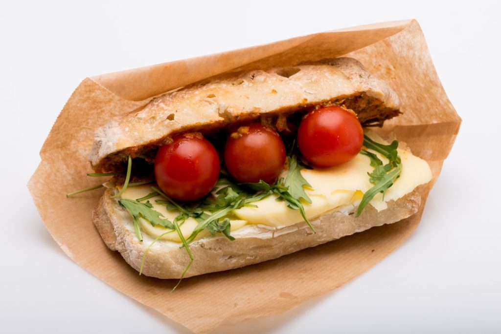 Baguette Italiensk Panini med Tomat & Mozarella
