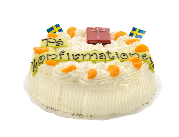 Konfirmationstårta