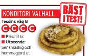Konditori valhall - Kanelbulle bäst i test