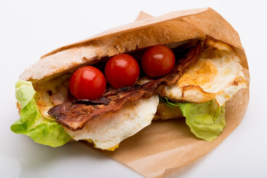 Baguette Bacon & Ägg Panini