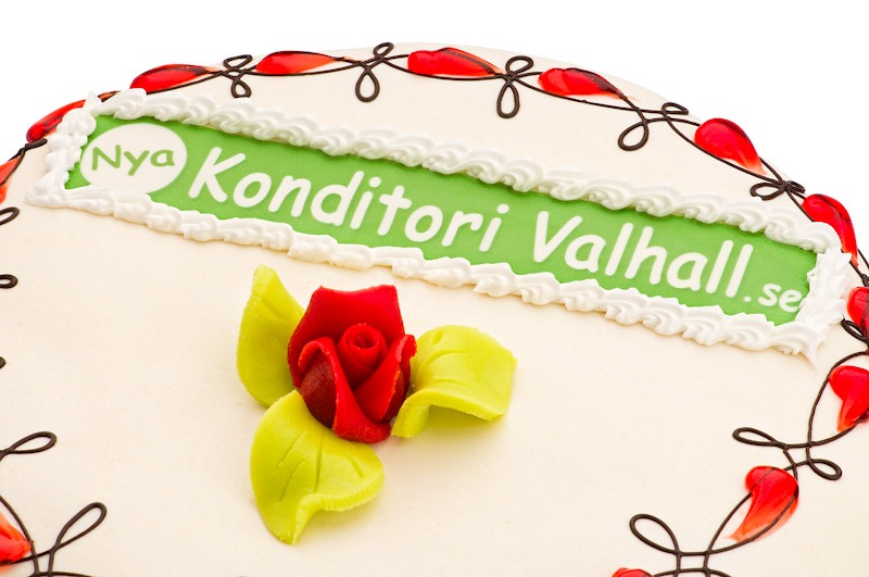 Bildtårta - Konditorivalhall närbild
